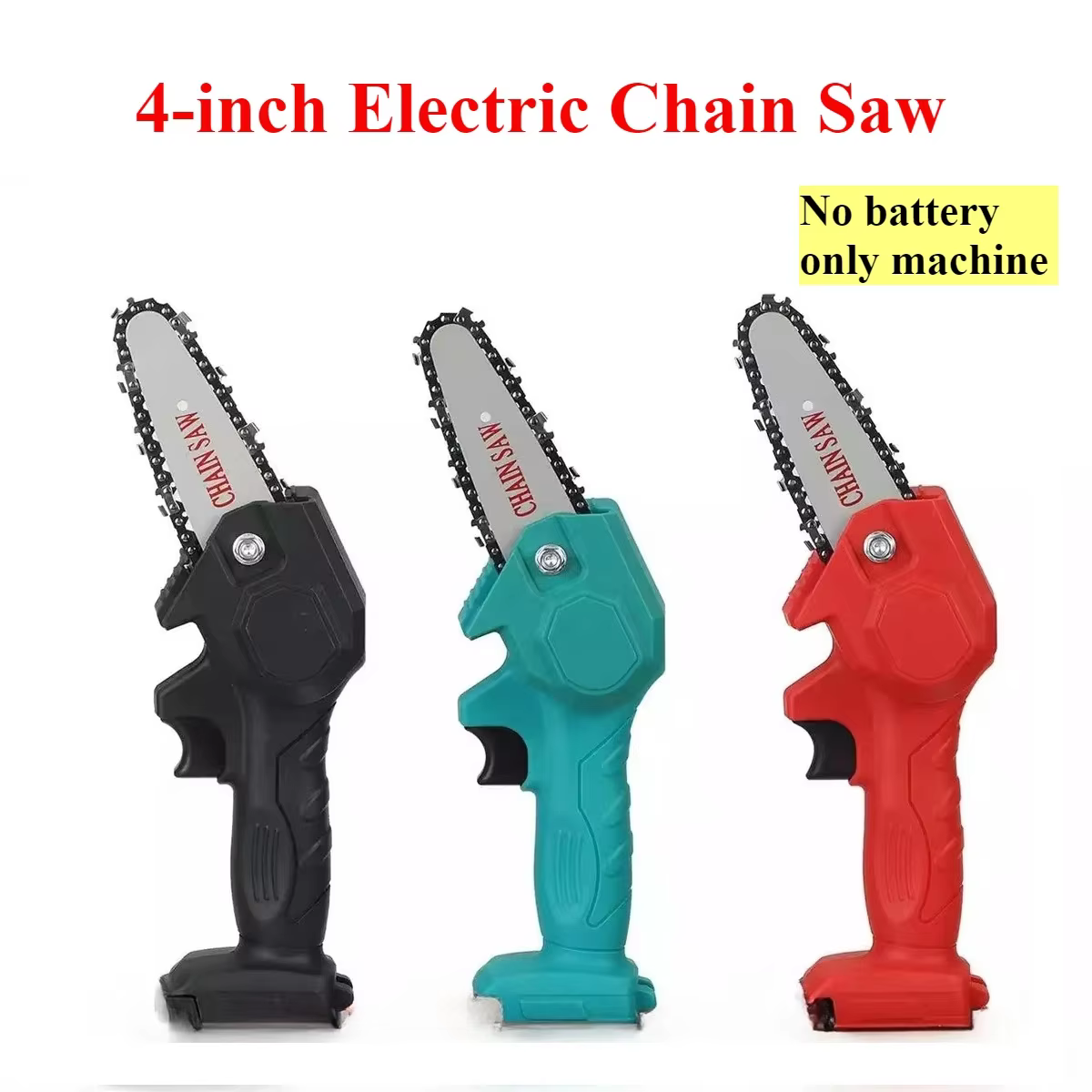 Mini tronçonneuse électrique portative sans fil de 4 pouces pour le travail du bois