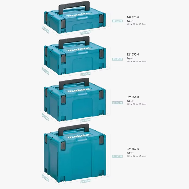 Makita Makpac – mallette empilable 142770-6 821550-0 821551-8 821552-6