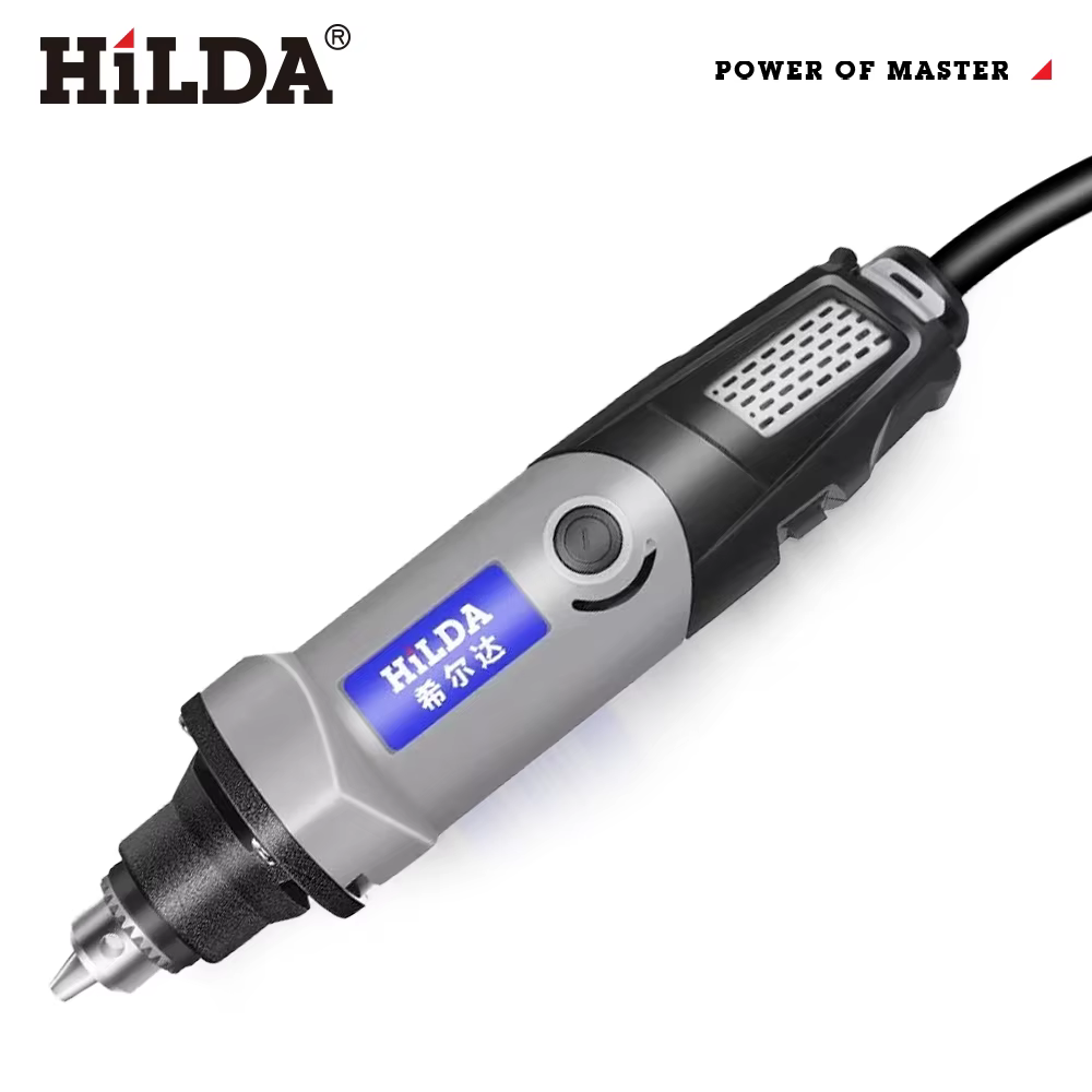 HILDA 400W outil rotatif 6 positions outils de meulage Mini perceuse meuleuse électrique