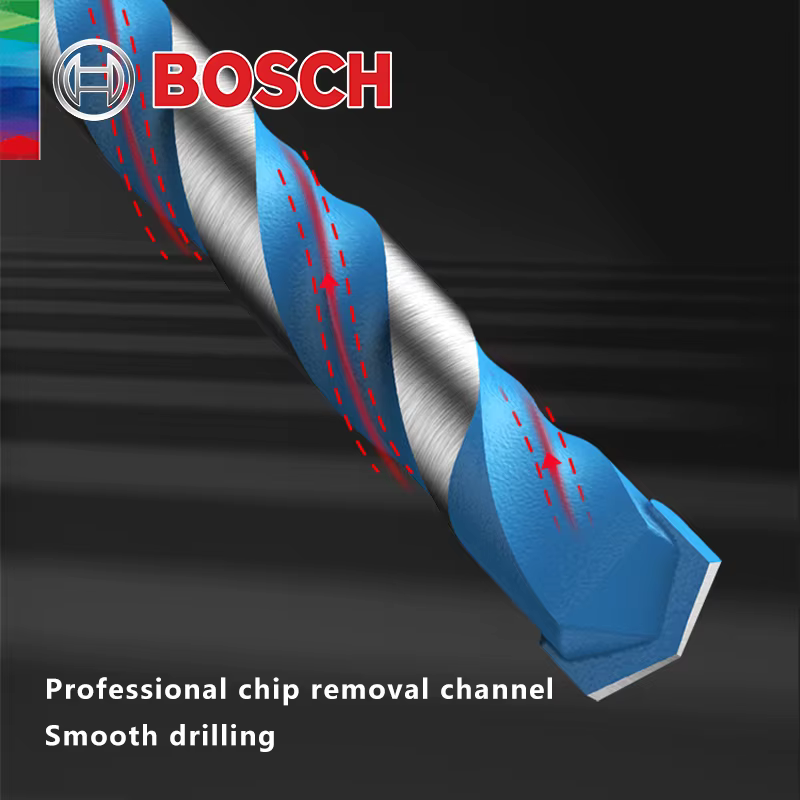 Bosch perceuse à torsion hexagonale 4/5/6/6/8mm 5 pièces carrelage bois/verre/céramique/ciment/alliage poinçonnage 2608900585 accessoires d'outils électriques