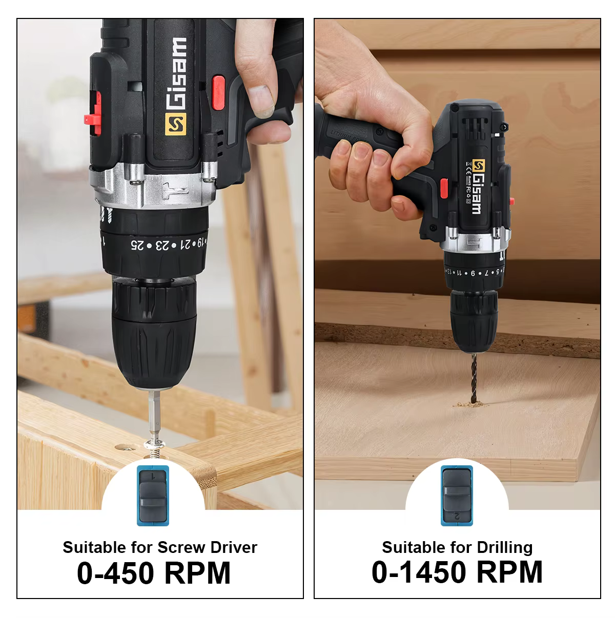 Perceuse à percussion sans fil 21V