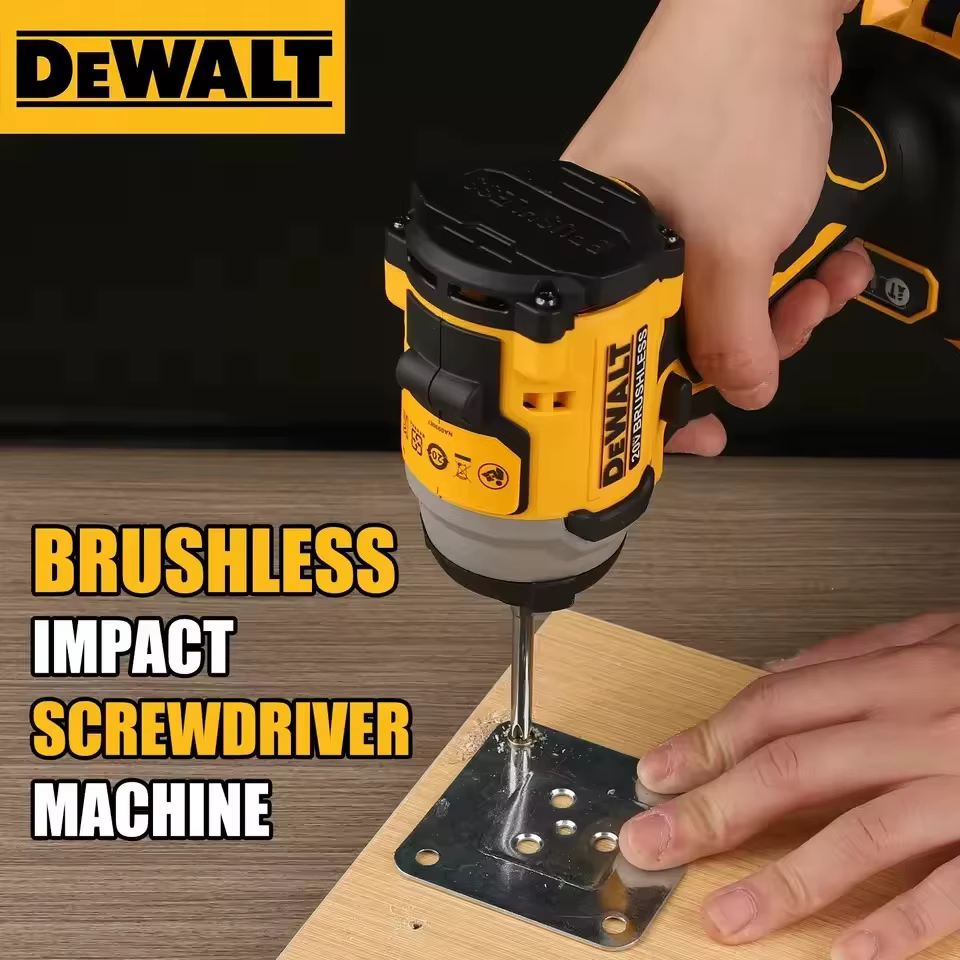 Perceuse-visseuse à percussion compacte sans balais DEWALT 20V rechargeable à batterie lithium DCD805