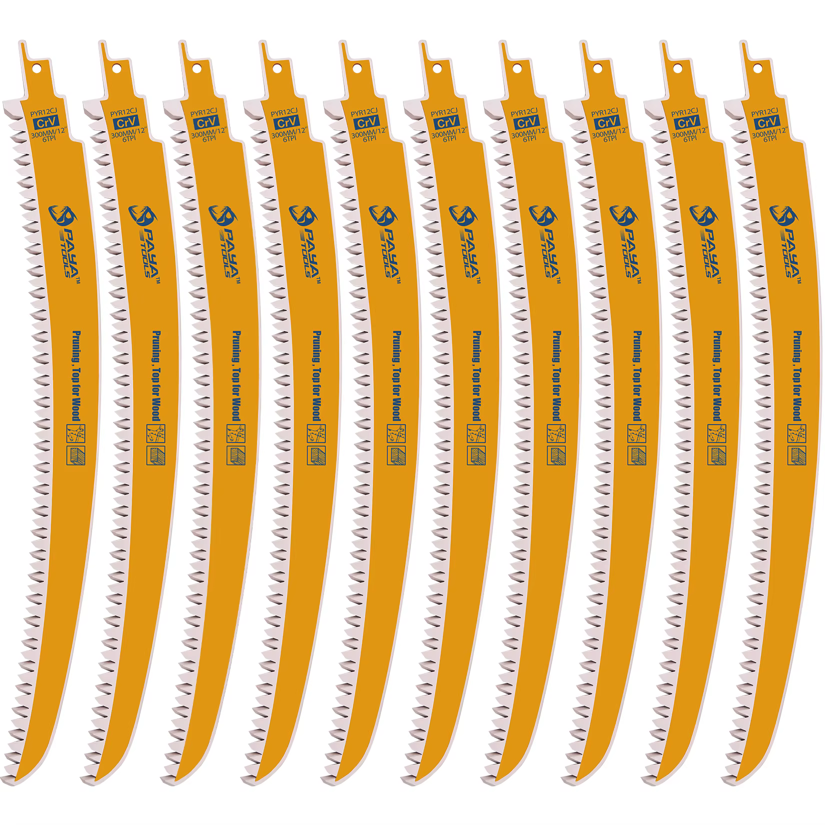 Lames de scie sabre courbées PAYA 12 pouces