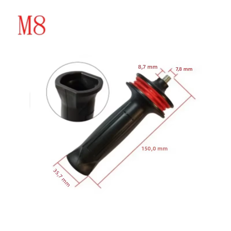 Poignée latérale anti-vibration de remplacement M8 M10 M12 M14 pour meuleuse d'angle BOSCH GWS20-180 GWS20-230 180mm 230mm