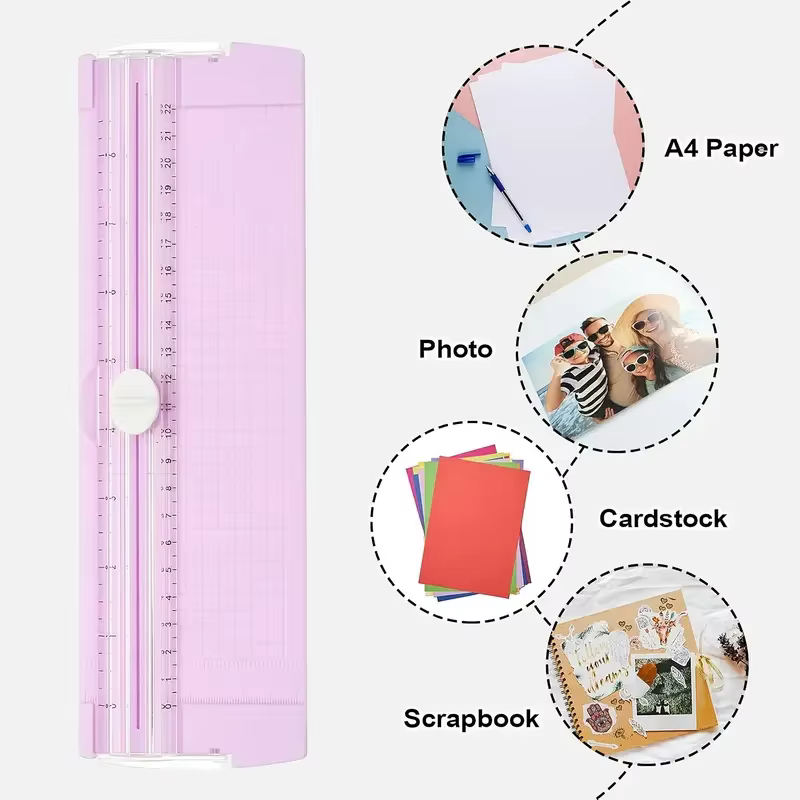 Coupe-papier de rentrée scolaire – Ciseaux élégants A4/A5 pour scrapbooking, bureau et artisanat, outil durable toutes saisons