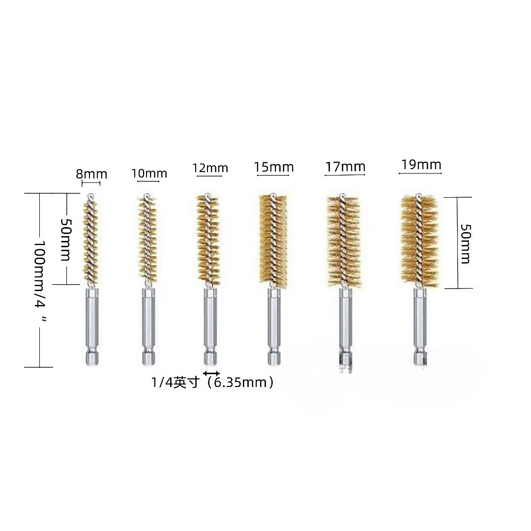 Kit de brosses métalliques en acier inoxydable