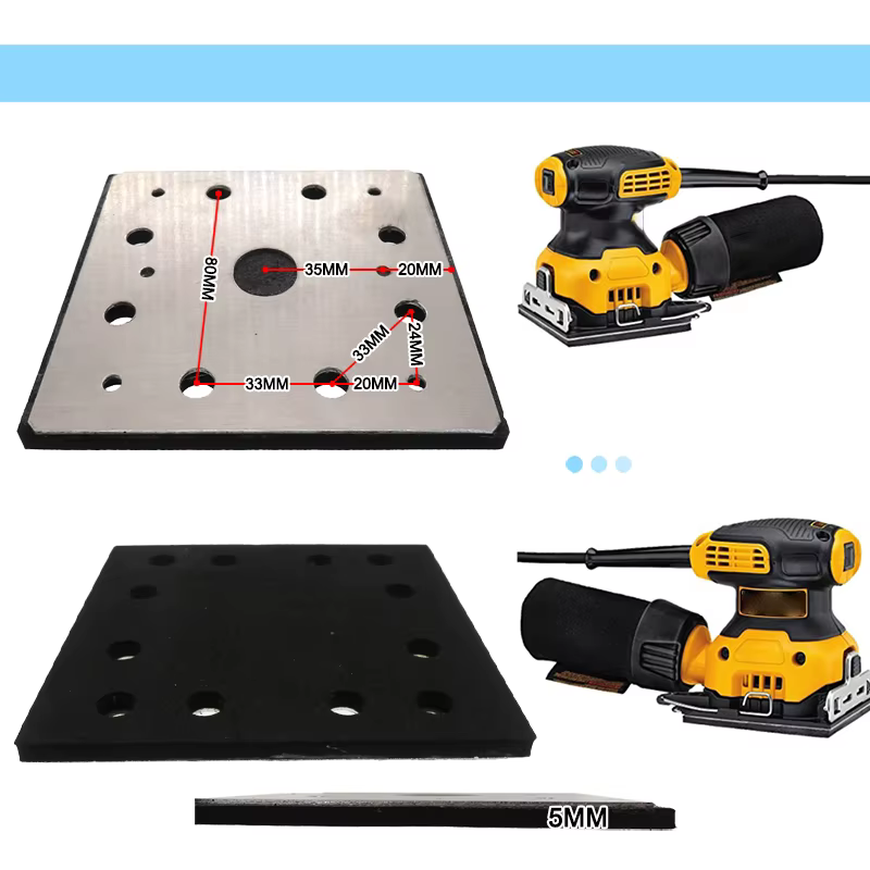 2 Pack 105*115mm N442697 Remplacement Ponceuse Pad Support Plaque Assemblage pour DWE6411 DWE6411-AR DWE6411-B2 FEUILLE ORBITAL SANDER