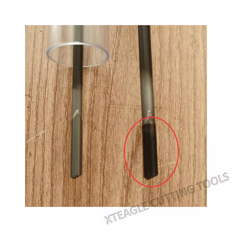 Dia. Foret à poinçonner en carbure monobloc à une dent, longueur totale 200-490 mm, diamètre 5-5,6 mm, pour perçage de trous profonds, personnalisable