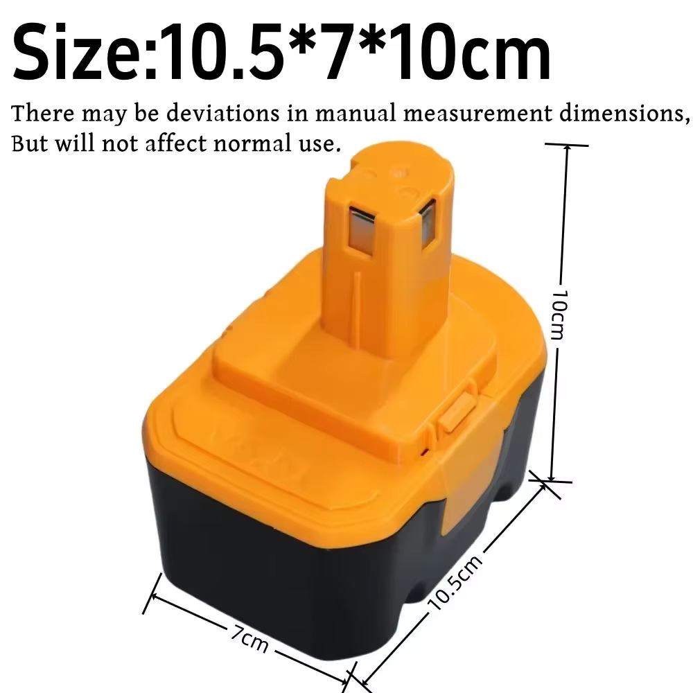 Batterie de remplacement pour perceuse sans fil R10521 RY6201 RY6202 130224010 130224 pour Ryobi 14.4V 6800 NI-MH
