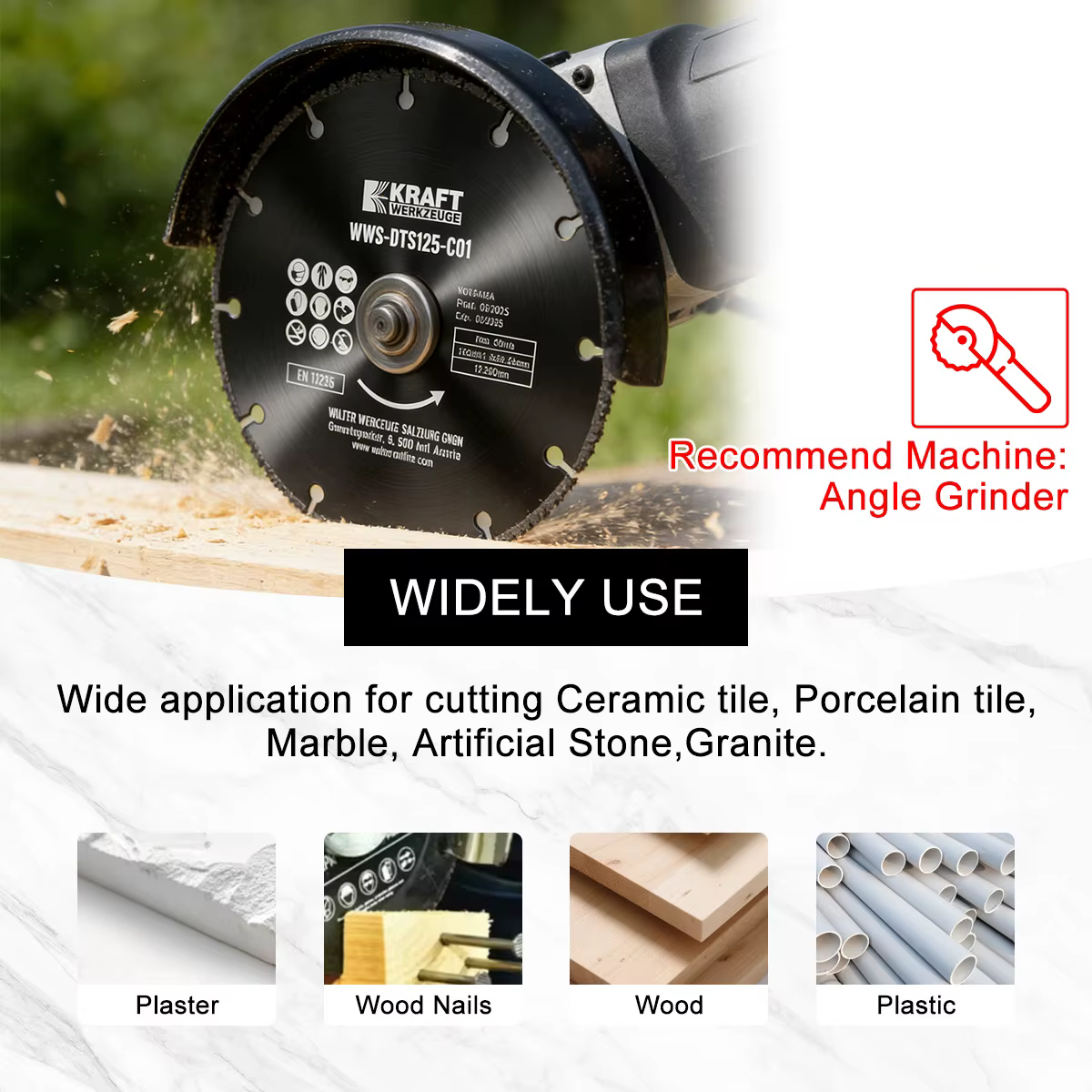 Disque de coupe ultra-fin pour meuleuse d'angle 115/125mm