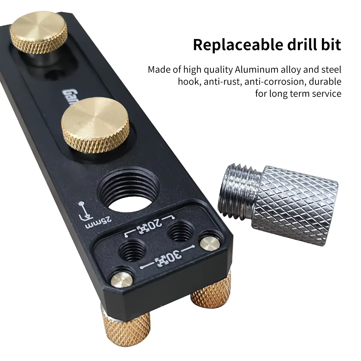 Guide de perçage sur rail à profil en aluminium pour perforateur vertical pour 20 # 30 # 40 # Profilés