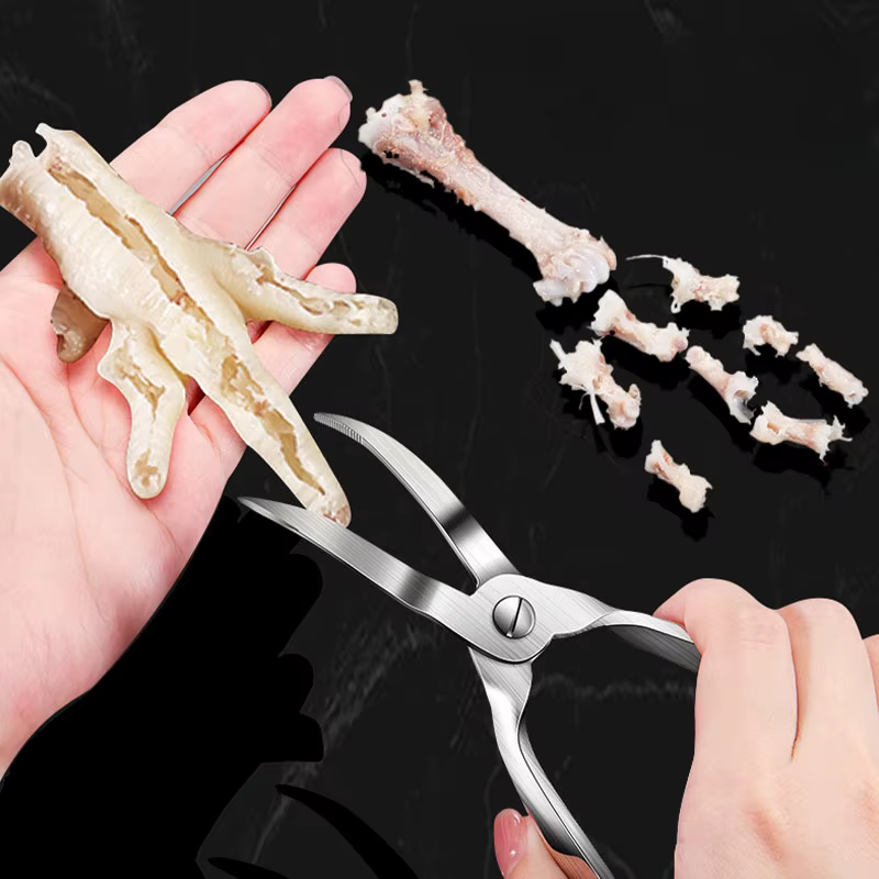 Outils de désossage pour pattes de poulet, ciseaux à désosser robustes, pinces ergonomiques pour le désossage des os, pour pattes de poulet, pattes de canard et viande