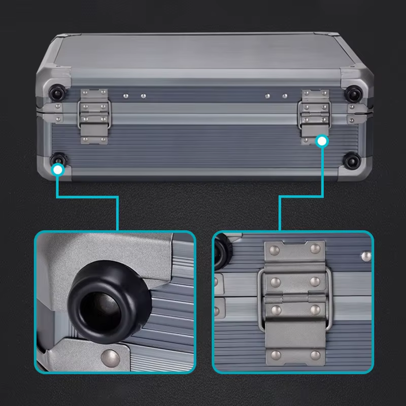 Mallette à outils multifonctionnelle en alliage d'aluminium