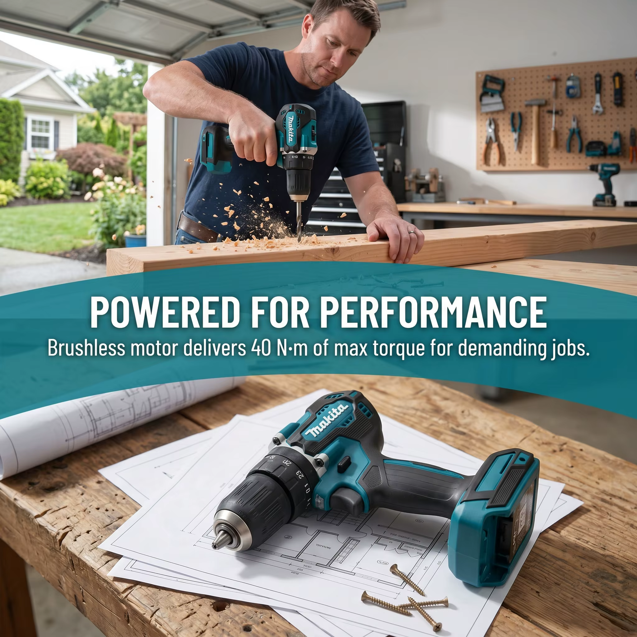 Makita Original DDF487 Perceuse-visseuse sans fil 18V