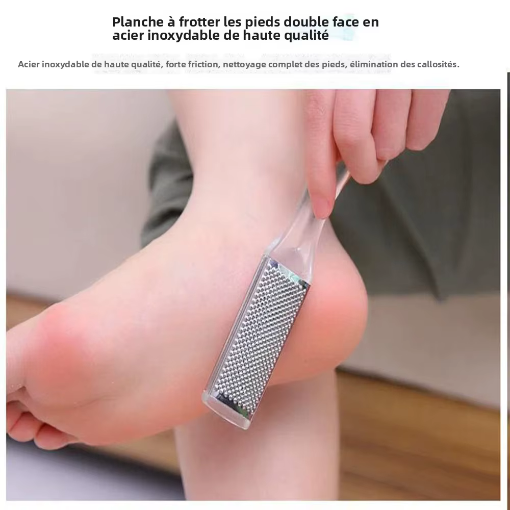 Râpe à pieds exfoliante pour éliminer les peaux mortes, lime à pieds multi-faces, outils de pédicure, pierre ponce pour les pieds