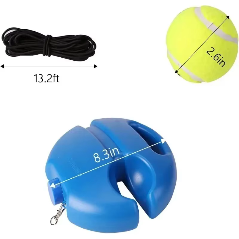 Aides d'entraînement de tennis professionnelles : bases avec corde élastique pour l'entraînement de la balle, entraîneur de tennis à rebond autonome, outil d'entraînement de tennis