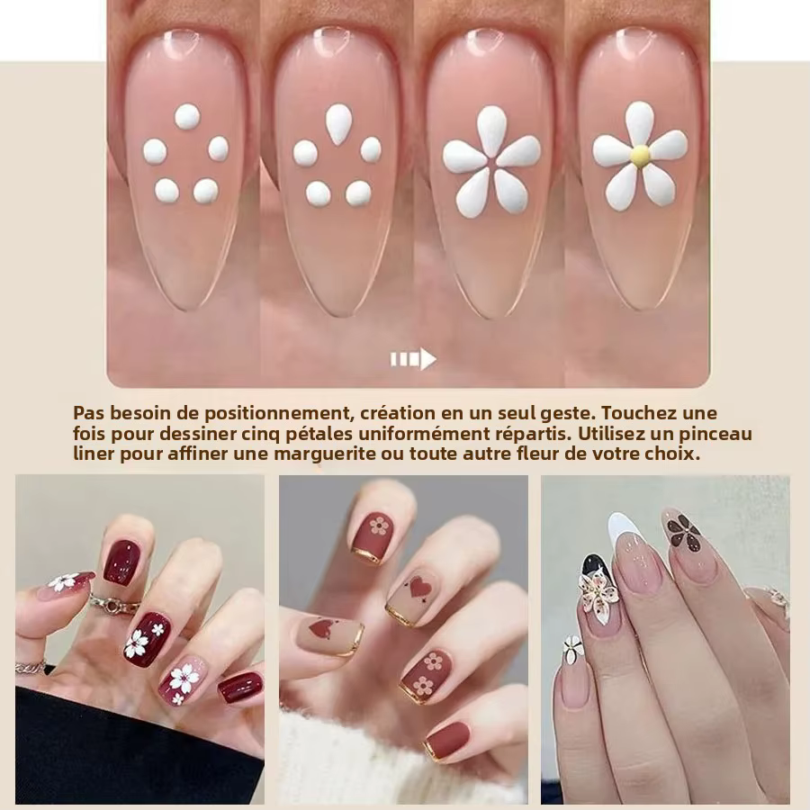 Outil de pointillage pour nail art DIY