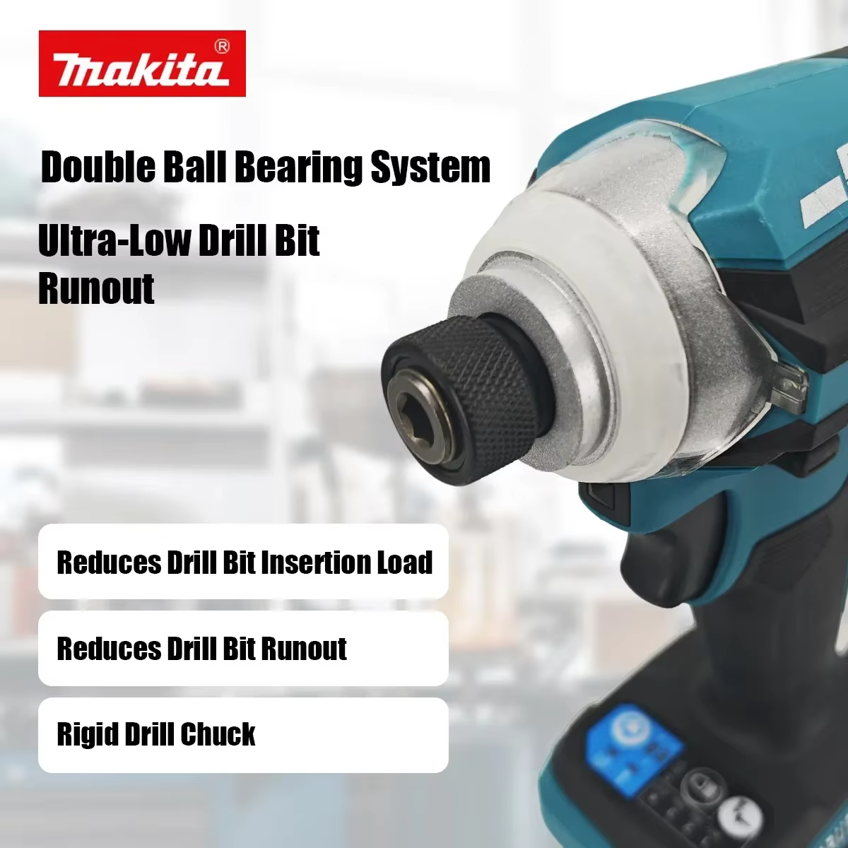 Makita DTD171 18V Perceuse-visseuse compacte sans balais rechargeable pour le bricolage domestique et les systèmes d'amélioration 2026