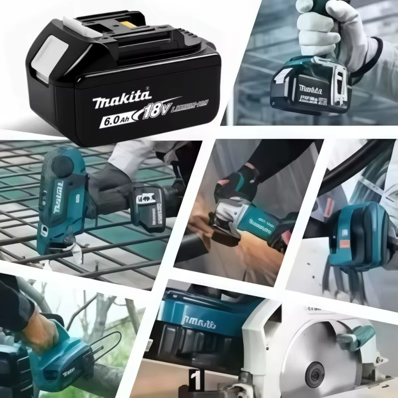Perceuse-visseuse sans fil Makita DDF487 18V 13mm d'origine, équipée d'une batterie de remplacement 6Ah et d'un chargeur standard