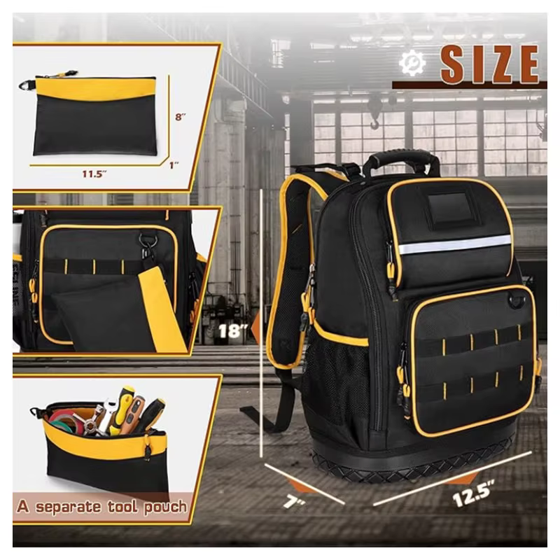 Sac à outils robuste avec poches de rangement amovibles
