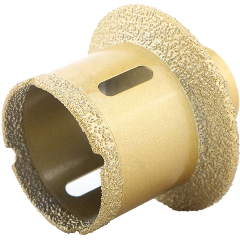 Scie Cloche pour Lavabo Évier Foret Diamant Brasé pour Carrelage Grès Cérame Marbre Granit Plan de Travail Perçage Trou pour Robinet Installation Vasque Tuyau Outil Professionnel