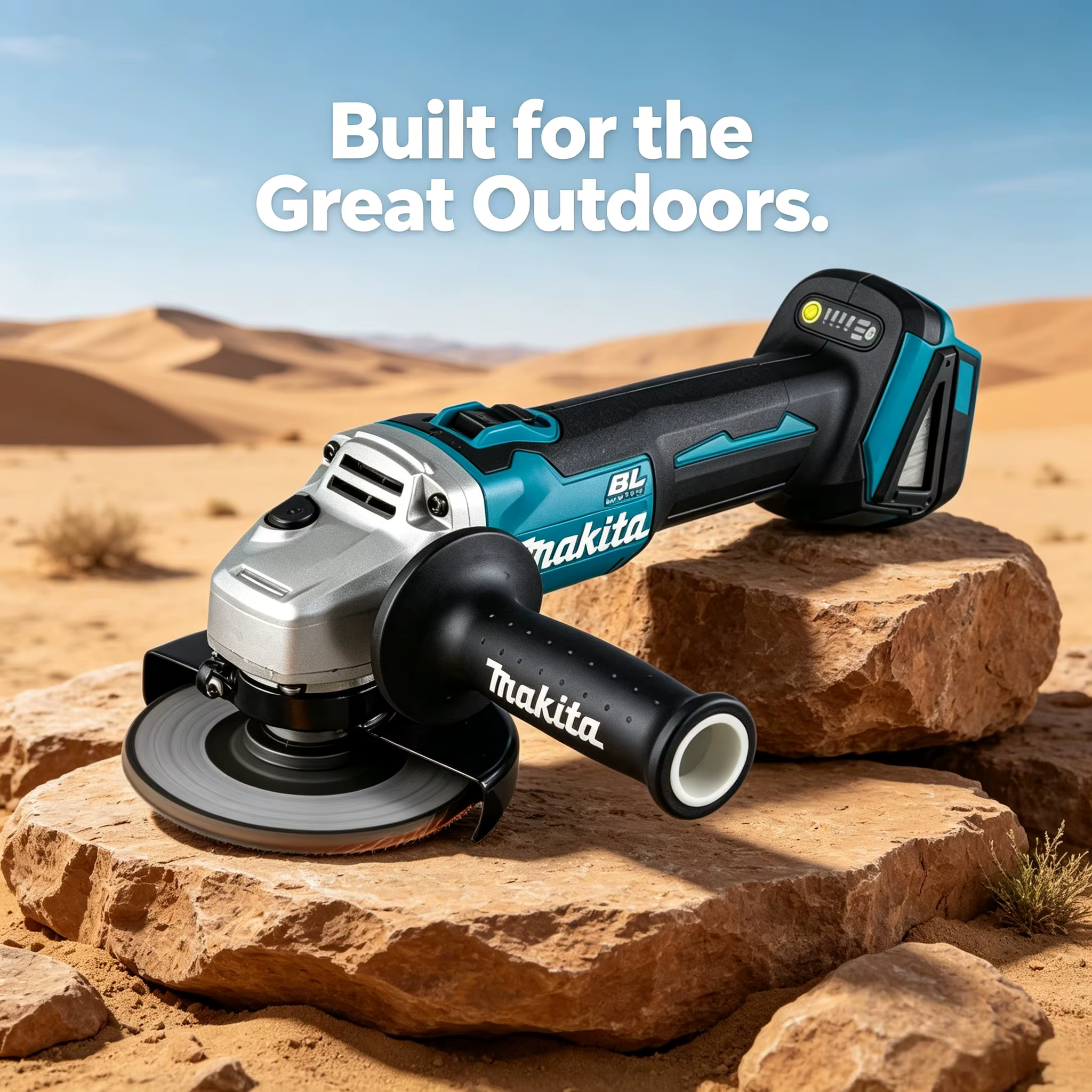 Meuleuse d'angle sans fil Makita 18V 125mm DGA404 | Outil de découpe et de polissage rechargeable Li-Ion (sans batterie)