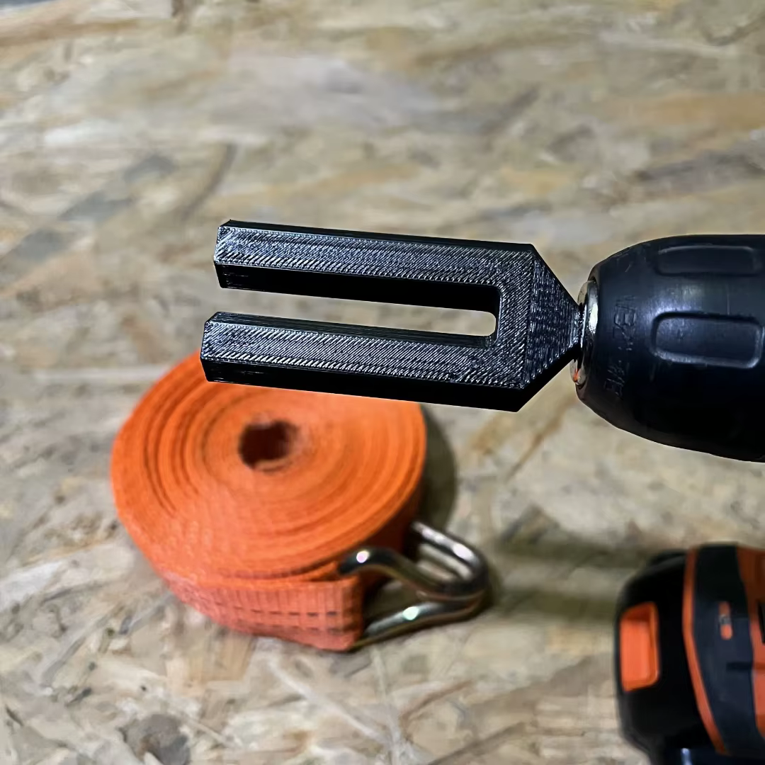Support de fixation pour embout de perceuse avec sangle à cliquet - Accessoire pour outil rotatif