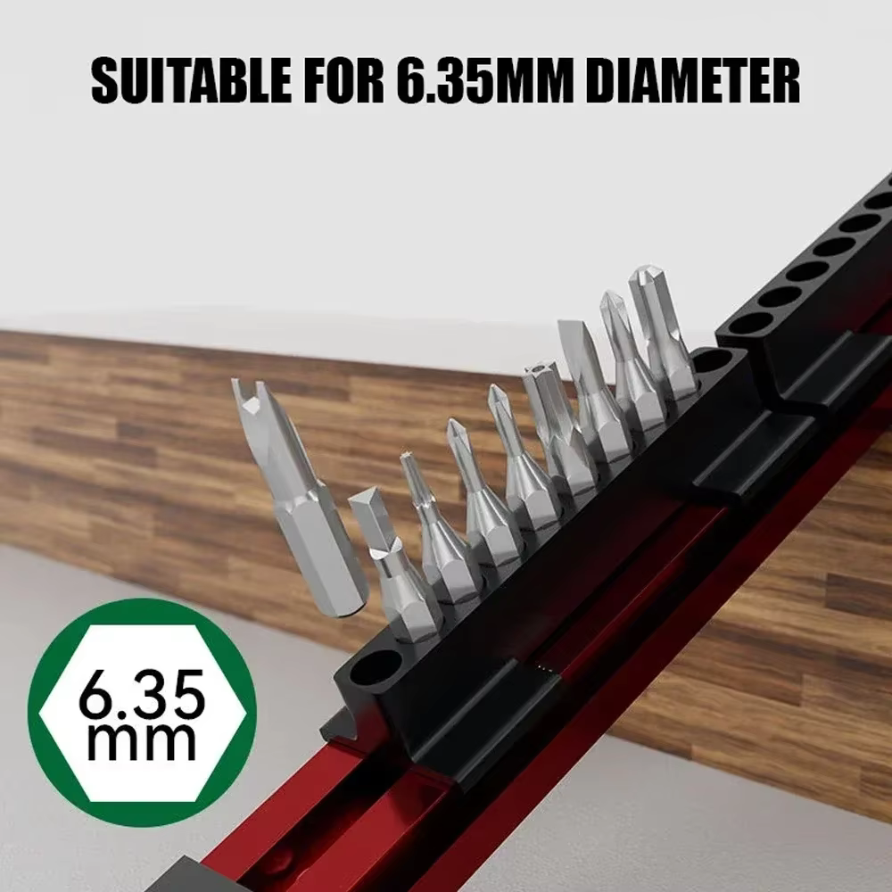 Tournevis magnétique porte-embout organisateur 40 fentes gestionnaire d'outils mallette de rangement pour électricien projets de bricolage cadeaux atelier Garage