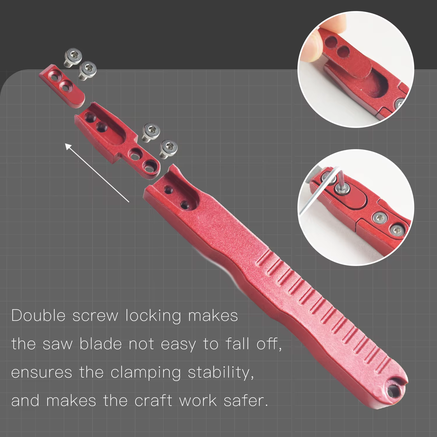 Joystar Mini scie à main modèle outils artisanaux avec 6 pièces lames artisanales de bricolage pour l'artisanat