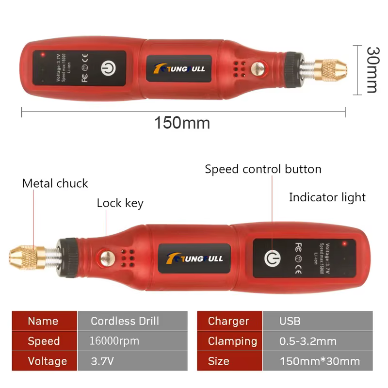 Mini perceuse électrique