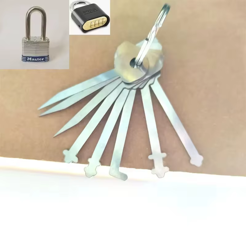 Clés maîtresses pour serrures à crochet, outils de déverrouillage de portes, kit de clés pour ouvrir toutes les serrures de portes, porte-clés clé maîtresse pour ouvrir toutes les portes