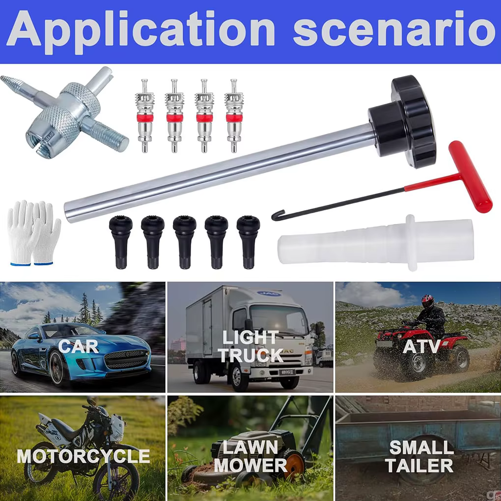 Kit d'outils de assujetd'opathie à changement rapide, tige de assujetd'opathie pour TR413, kit de remplacement et d'installation de assujet, voiture, moto