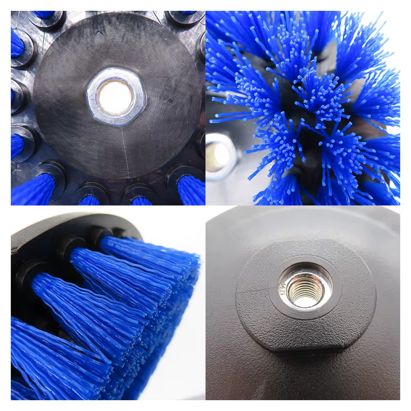 Perceuse creuse de 4/5/6 pouces, brosse de nettoyage, filetage M10, gommage électrique, pour cuir, plastique, meubles en bois, salle de bains, intérieur de voiture