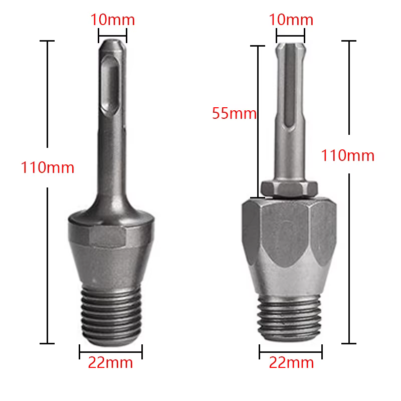 Adaptateurs de connecteurs pour forets diamantés LAANCI M22 SDS Plus pour marteau électrique, convertisseur de perceuse électrique, adaptateur de foret pour perçage à sec et humide