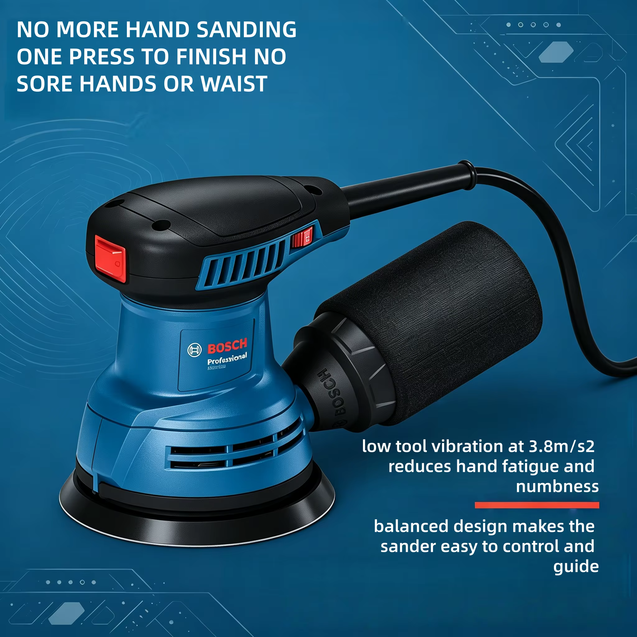 Ponceuse orbitale électrique Bosch GEX 125