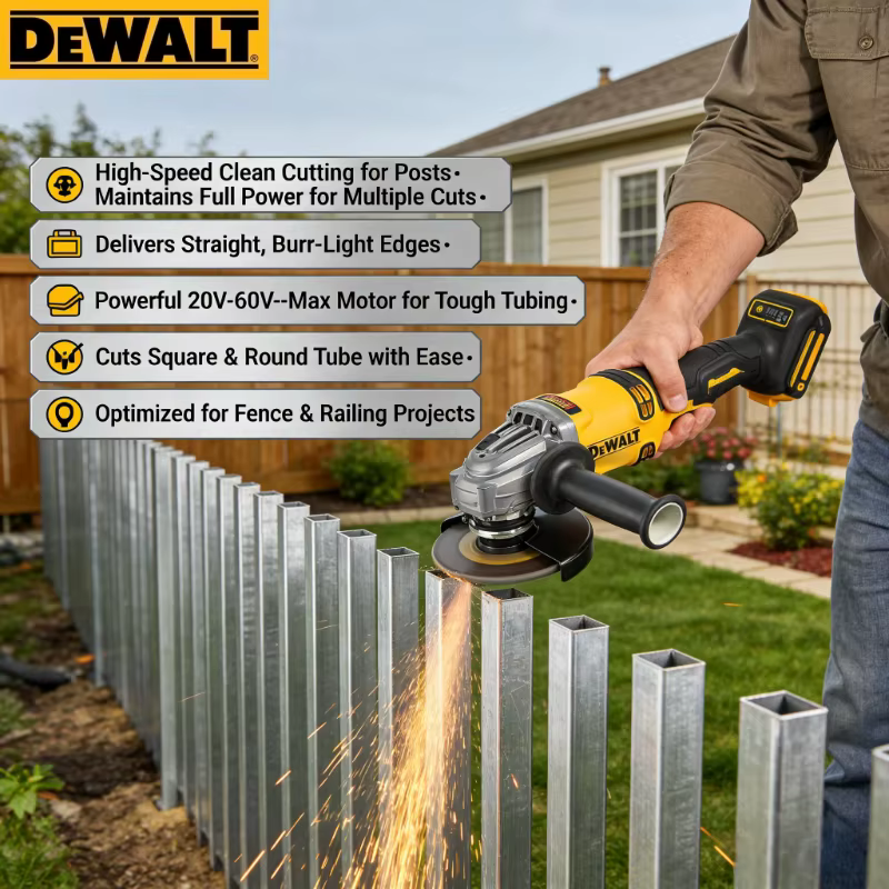 Meuleuse d'angle sans fil DEWALT DCG414 125 mm | Machine professionnelle de découpe du métal et du bois (batterie non