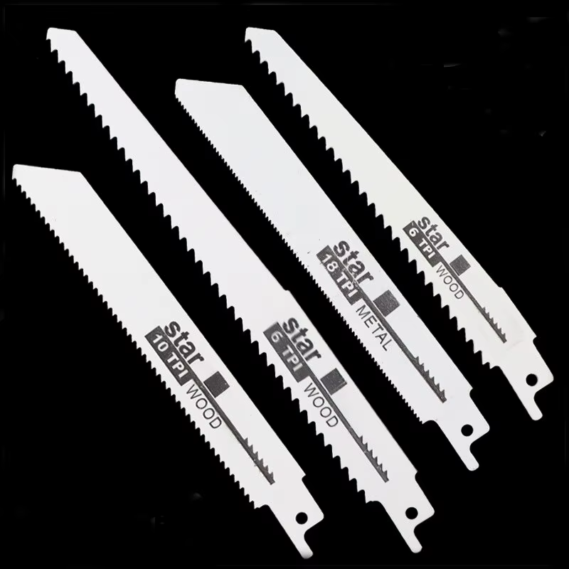 Jeu de lames de scie sabre universelles 4 pièces en acier au carbone haute vitesse