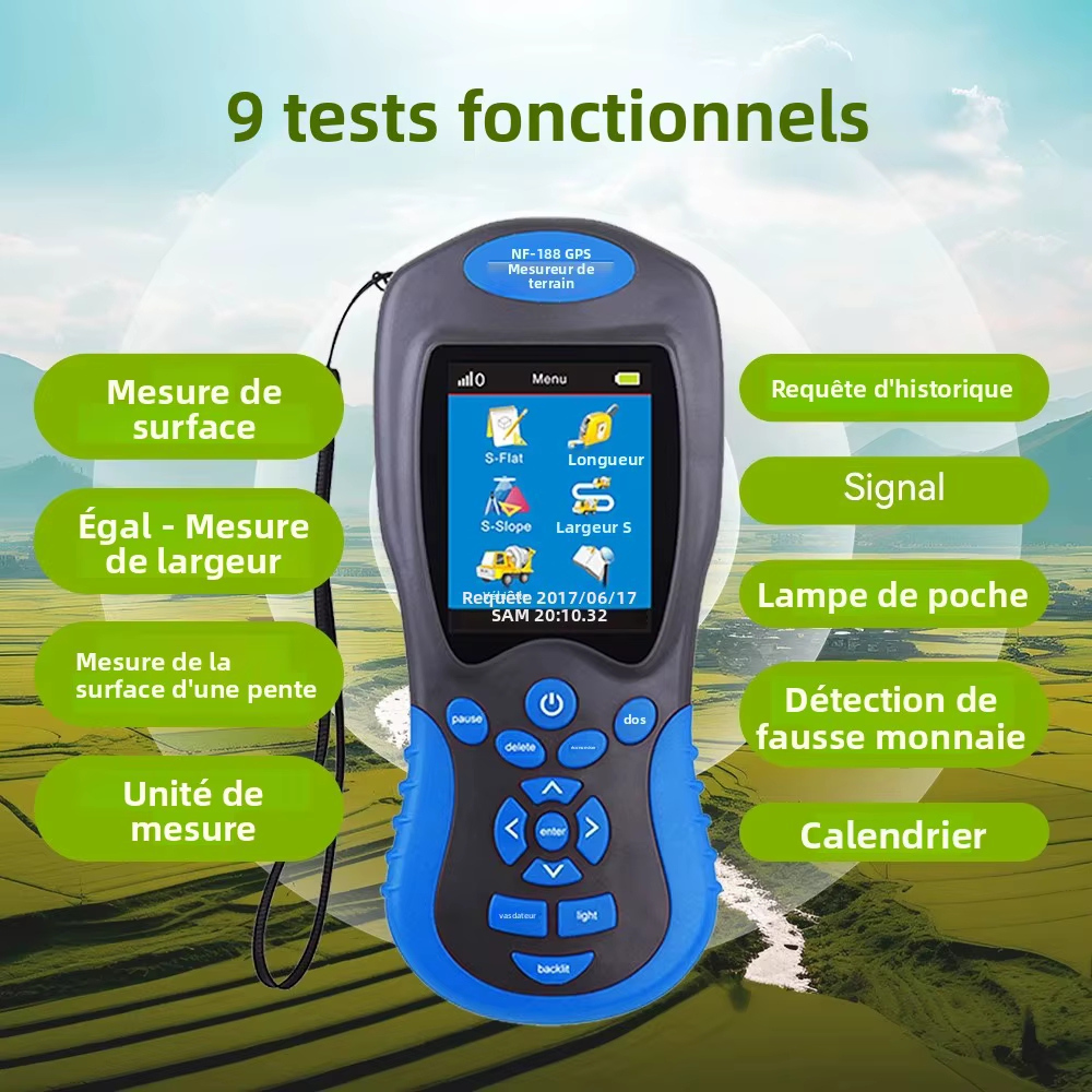 Noyafa NF-188 GPS dispositif de mesure de compteur de zone terrestre