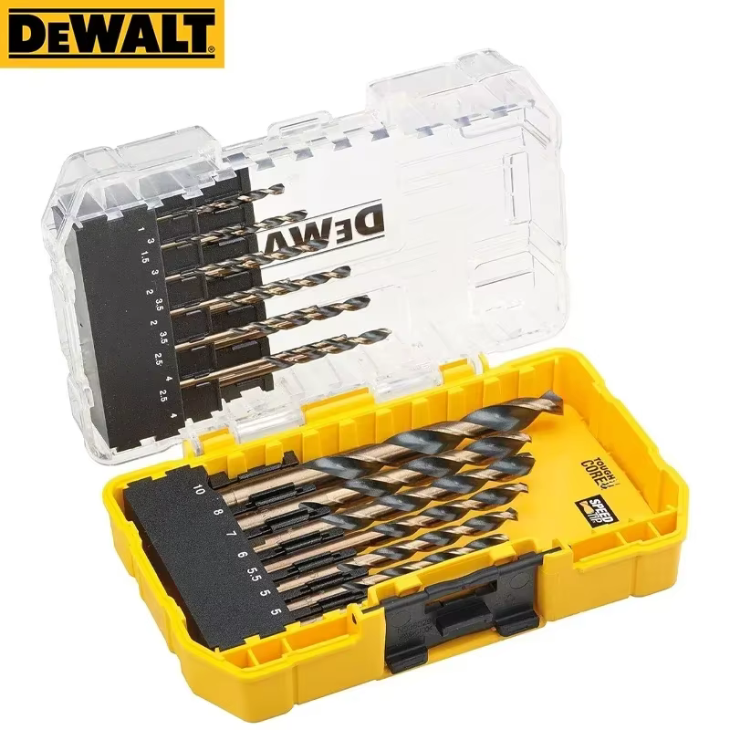 Haute dureté noir et or foret hélicoïdal ensemble 1-10mm forets électriques Kit 19 pièces accessoires pour outils