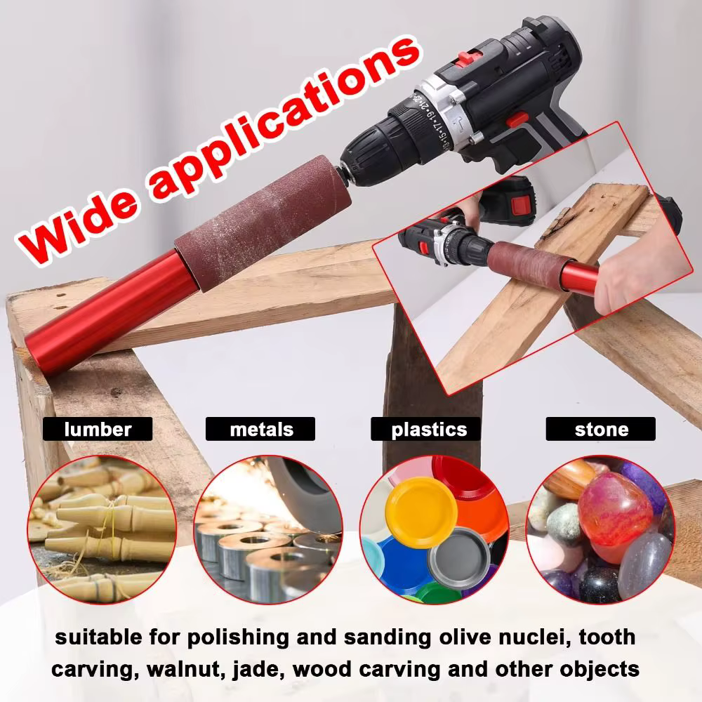 Kit de ponçage compact et pratique pour perceuse électrique