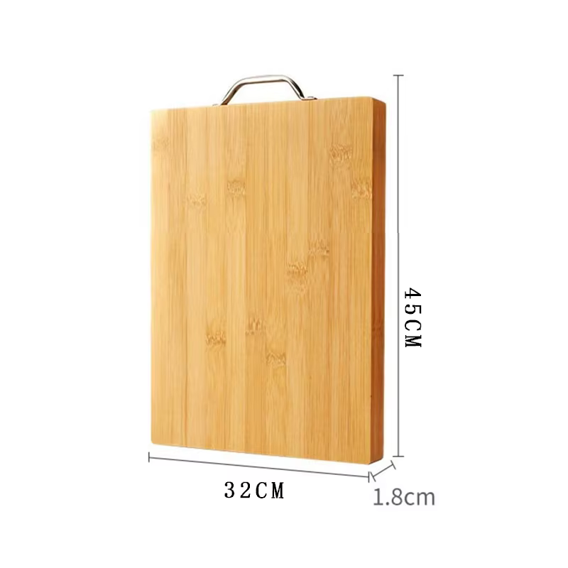 Grande planche à découper rectangulaire en bambou, planche à découper épaissie en bois massif, planche à découper pour fruits