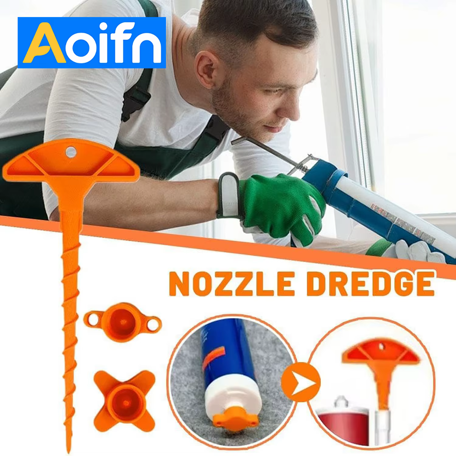 Bouchon d'étanchéité en Silicone et outil de retrait de buse de pistolet