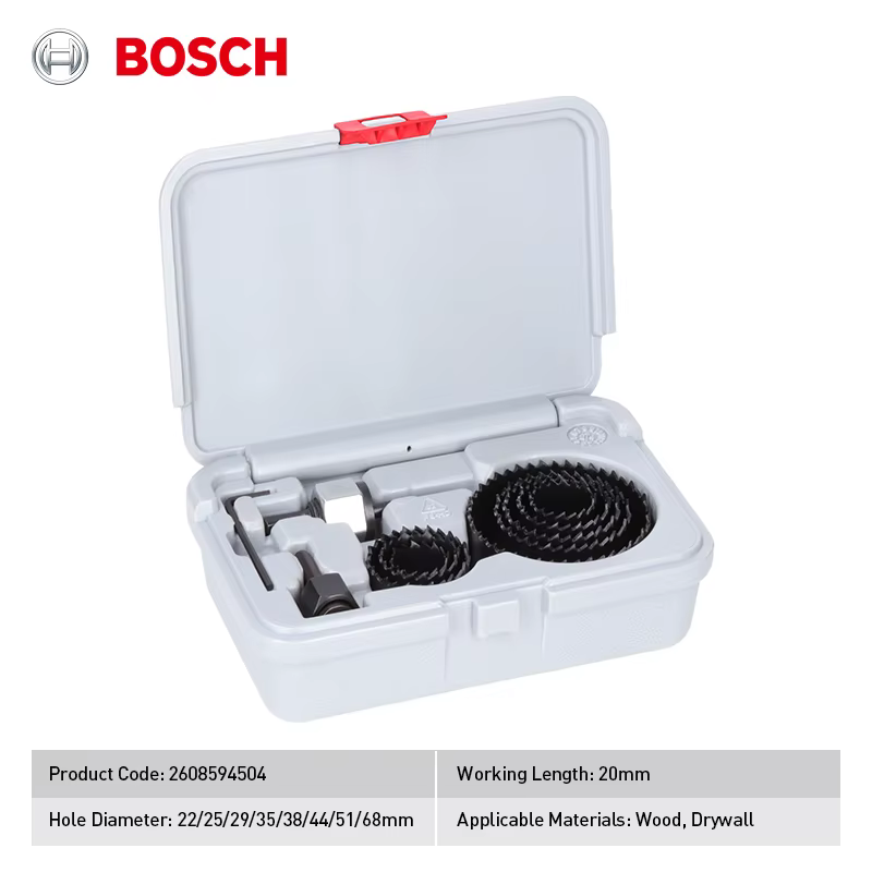 Ensemble de scies cloches Bosch 14 pièces 22/25/29/35/38/44/51/68 mm pour le bois et le cloison sèche