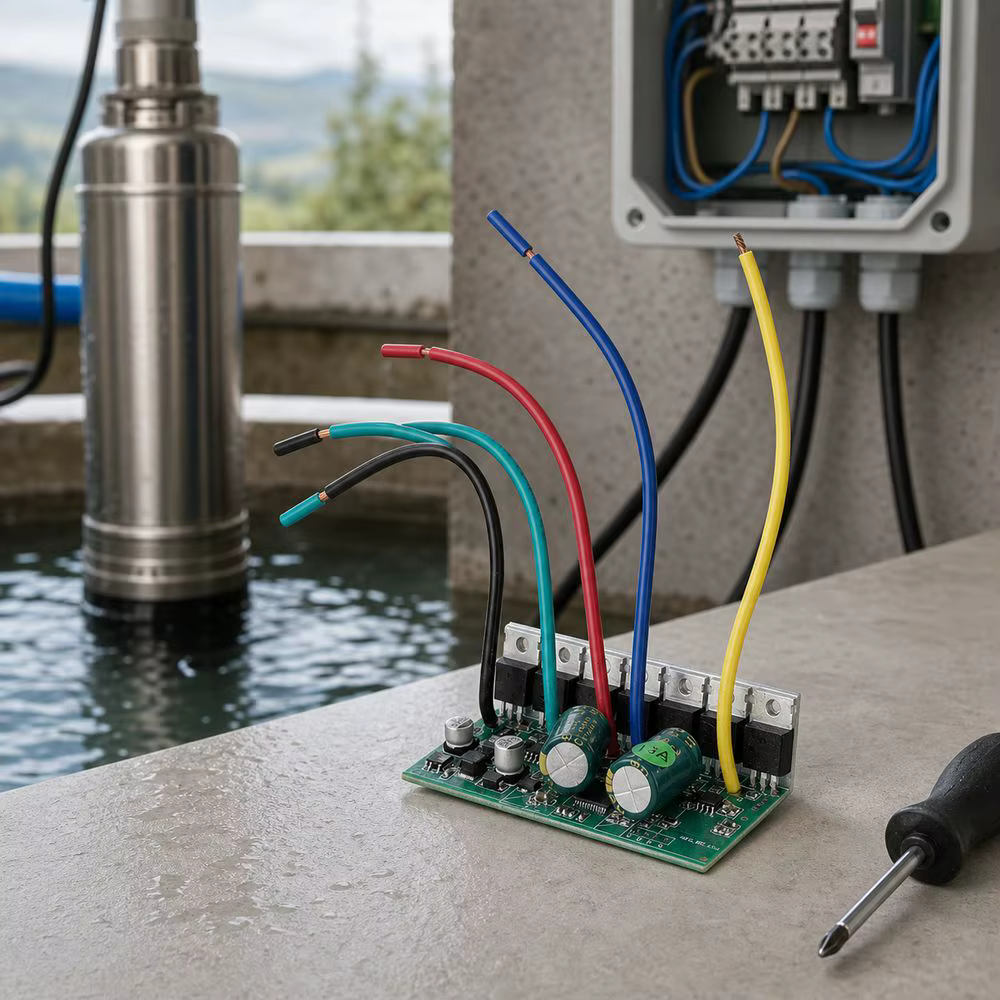 Carte de commande de pompe submersible de remplacement, efficace, sans balais, facile à installer