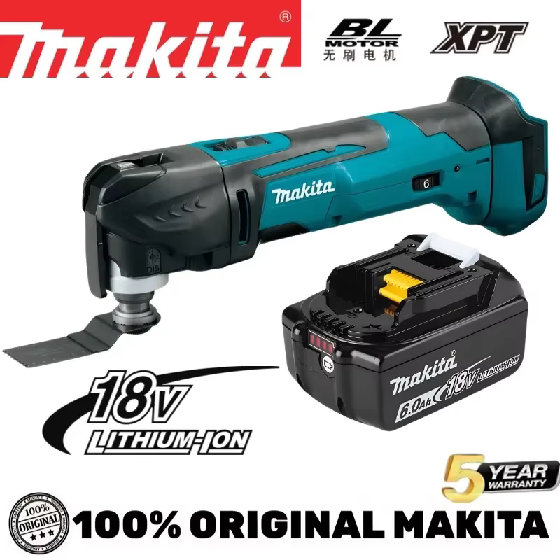 Kit d'outils multifonctions sans fil Makita DTM51 d'origine avec 6 lames pour le ponçage