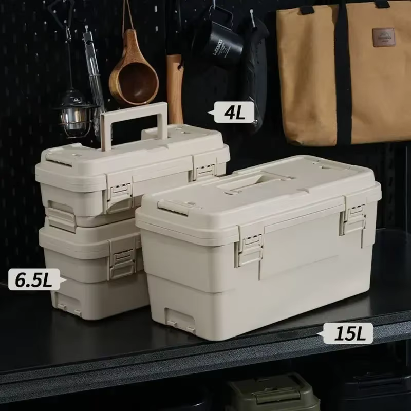 Mallette de transport portable à double couche