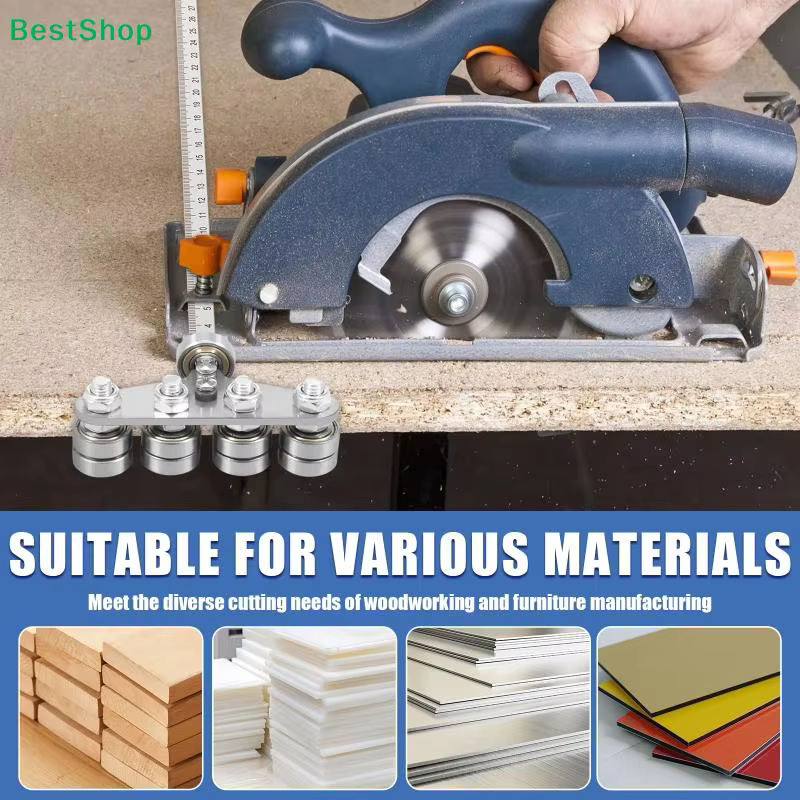 ♣ Guide de coupe circulaire avec roulement à billes