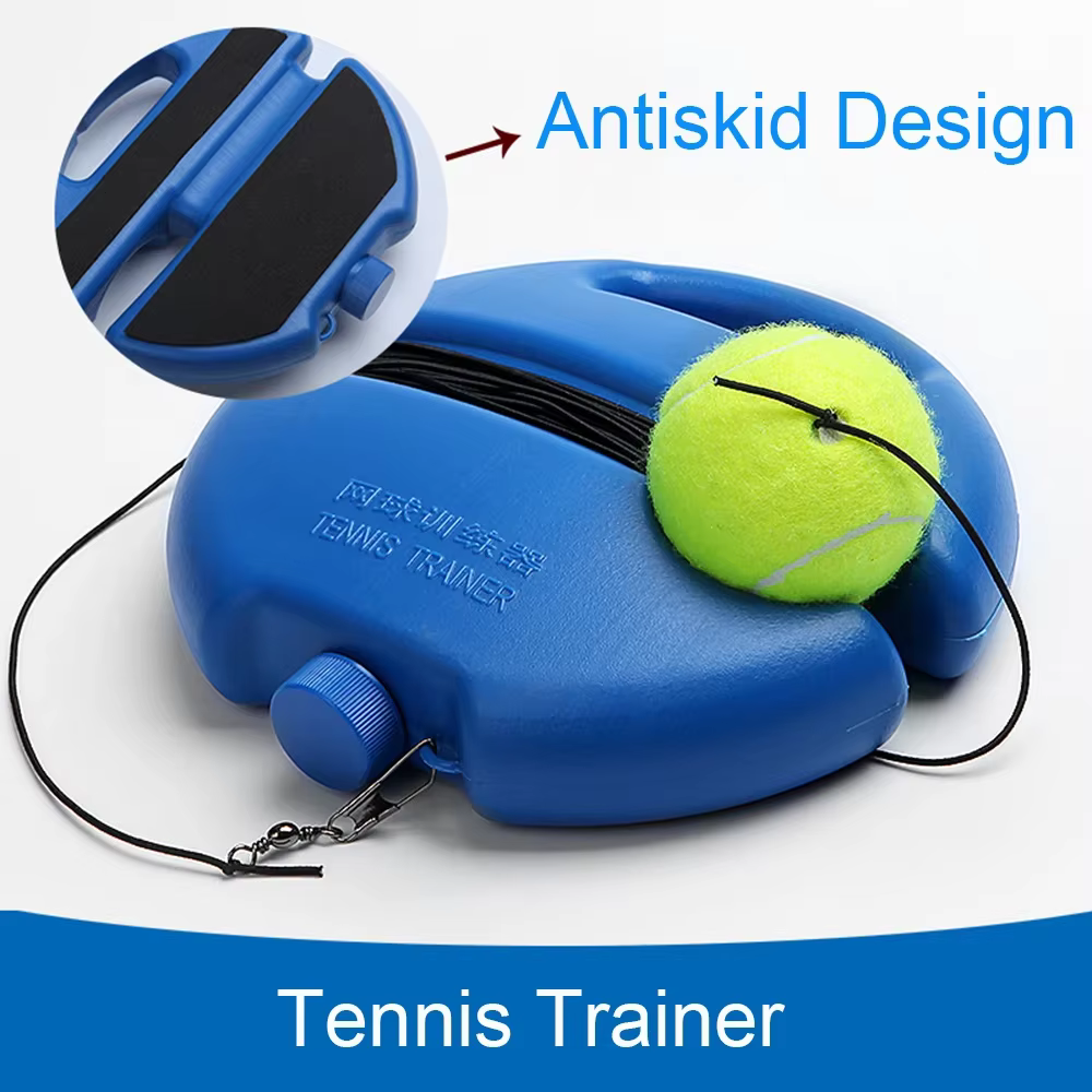 1 ensemble d'entraîneur de Tennis, outil primaire d'entraînement professionnel, balle de rebond d'auto-apprentissage, exercice de balle de Tennis, outil de pratique de Tennis en salle