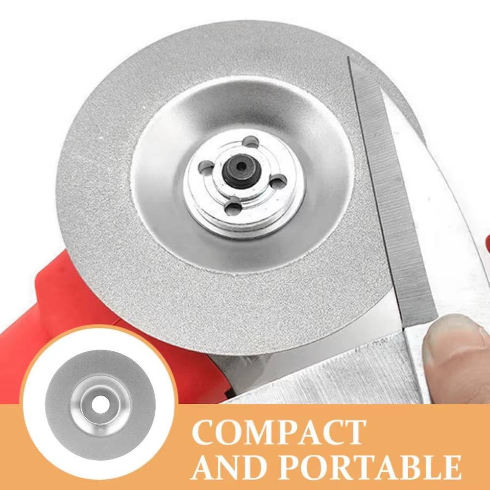 1 pièce Disque d'affûtage diamanté 100 mm, Disque abrasif à émeri, Granulométrie 400-1000 pour meuleuse d'angle, ciseaux de cuisine et outils