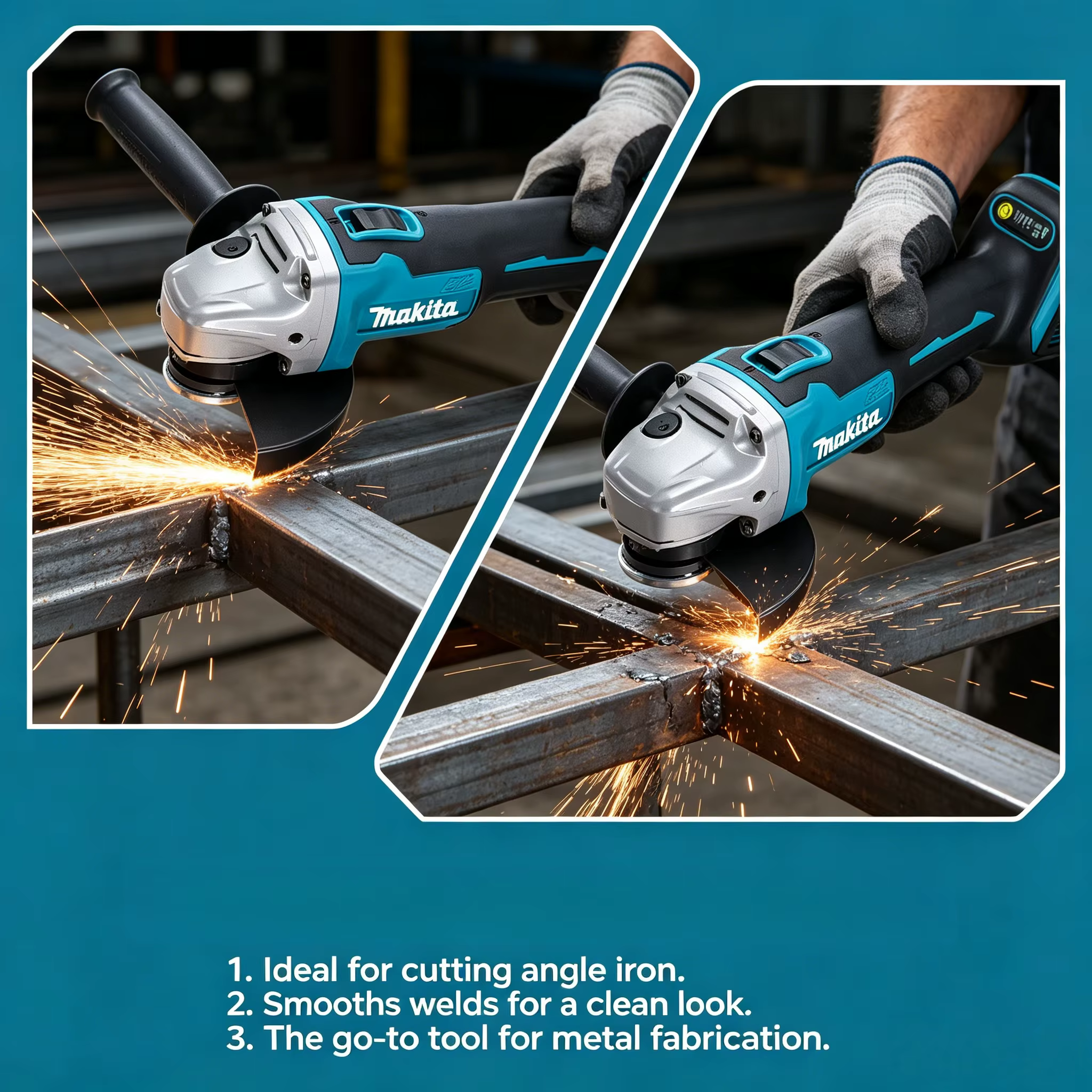 Meuleuses électriques sans fil Makita DGA504 18V 6.0Ah 125mm